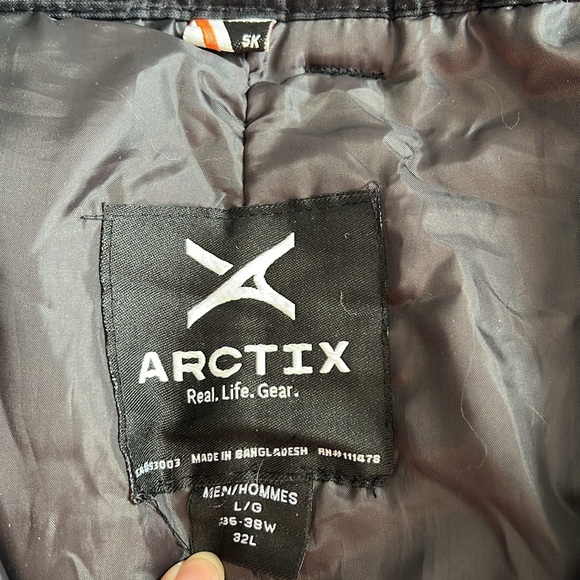 Arctix Men’s NWT Black Insulated Snow Pants Ski Gear Cargo Insulated LG 36-38W - Picture 8 of 9